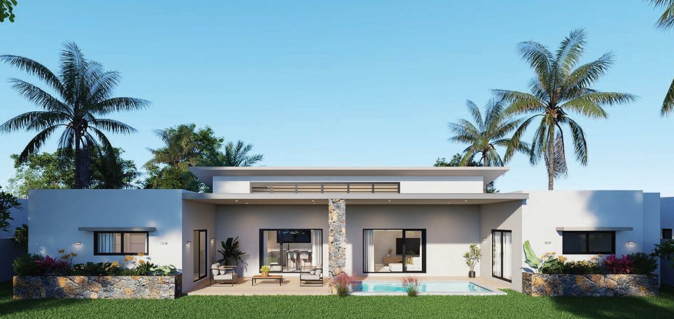 FOR SALE – CONTEMPORARY SINGLE-STOREY VILLA PROJECT – 3 BEDROOMS EN SUITE – CALODYNE – Calodyne