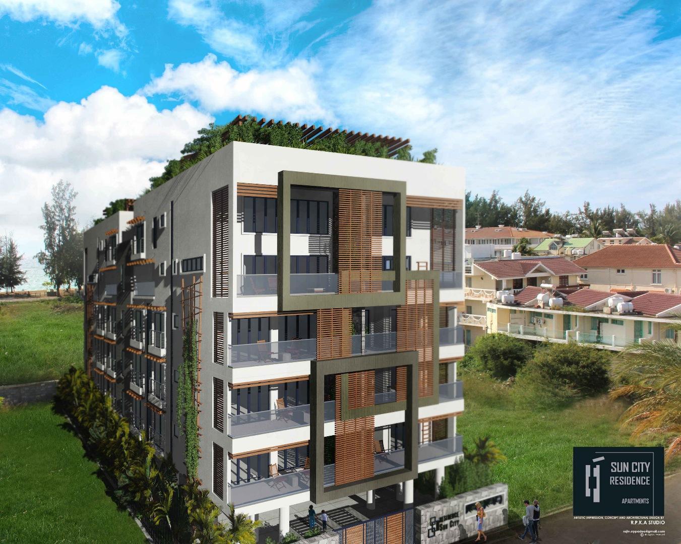 Flic en Flac-SUNCITY- A Vendre Penthouse de 3 chambres