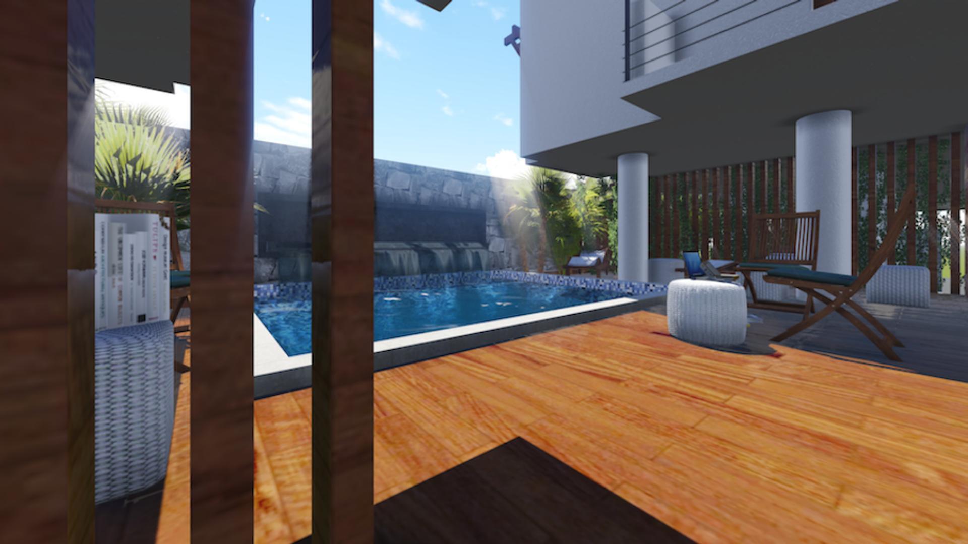 Flic en Flac-SUNCITY- A Vendre Penthouse de 3 chambres