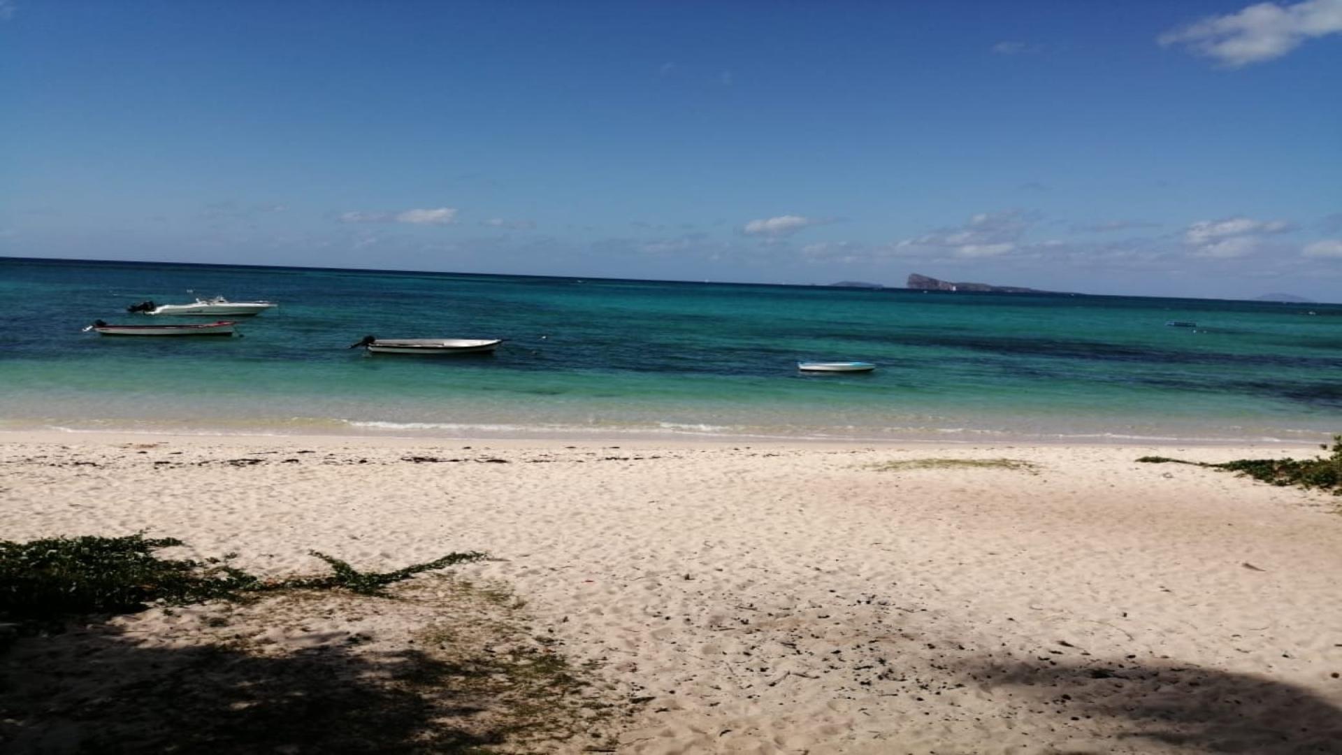 Appartement Pieds dans L'eau  à vendre à Pointe aux Canonniers avec plage de sable blanc