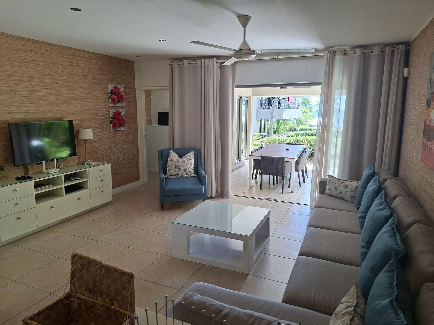 Appartement de luxe 4 chambres en bord de mer à louer dans la résidence en front de mer, Pointe aux Biches