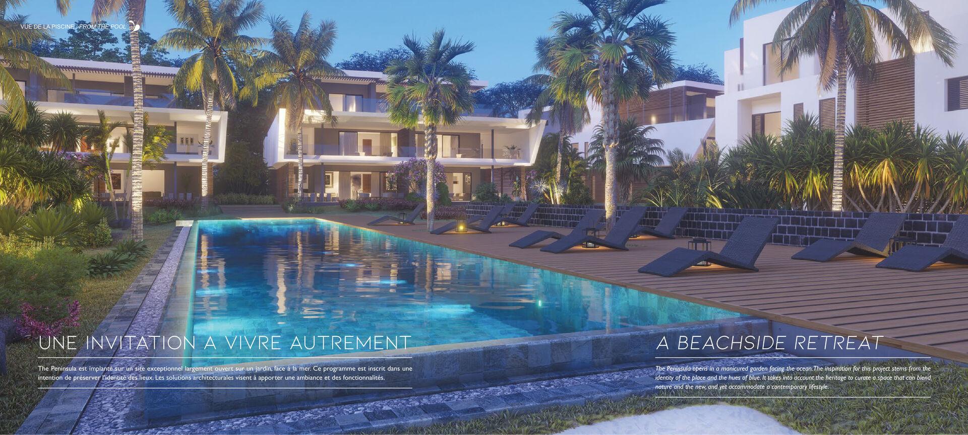 Appartements et Penthouses de luxe en bord de mer à vendre à Rivière Noire, île Maurice