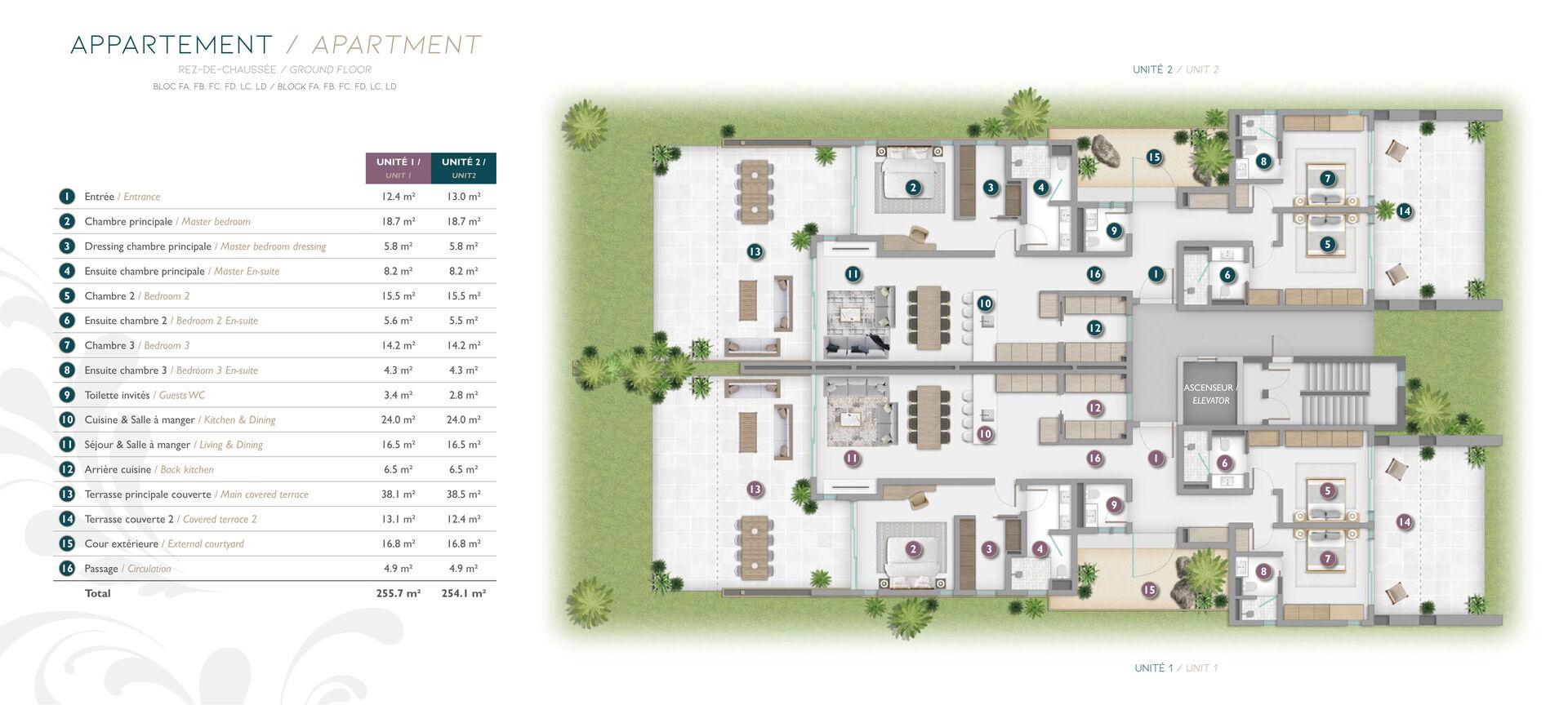 Appartements et Penthouses de luxe en bord de mer à vendre à Rivière Noire, île Maurice