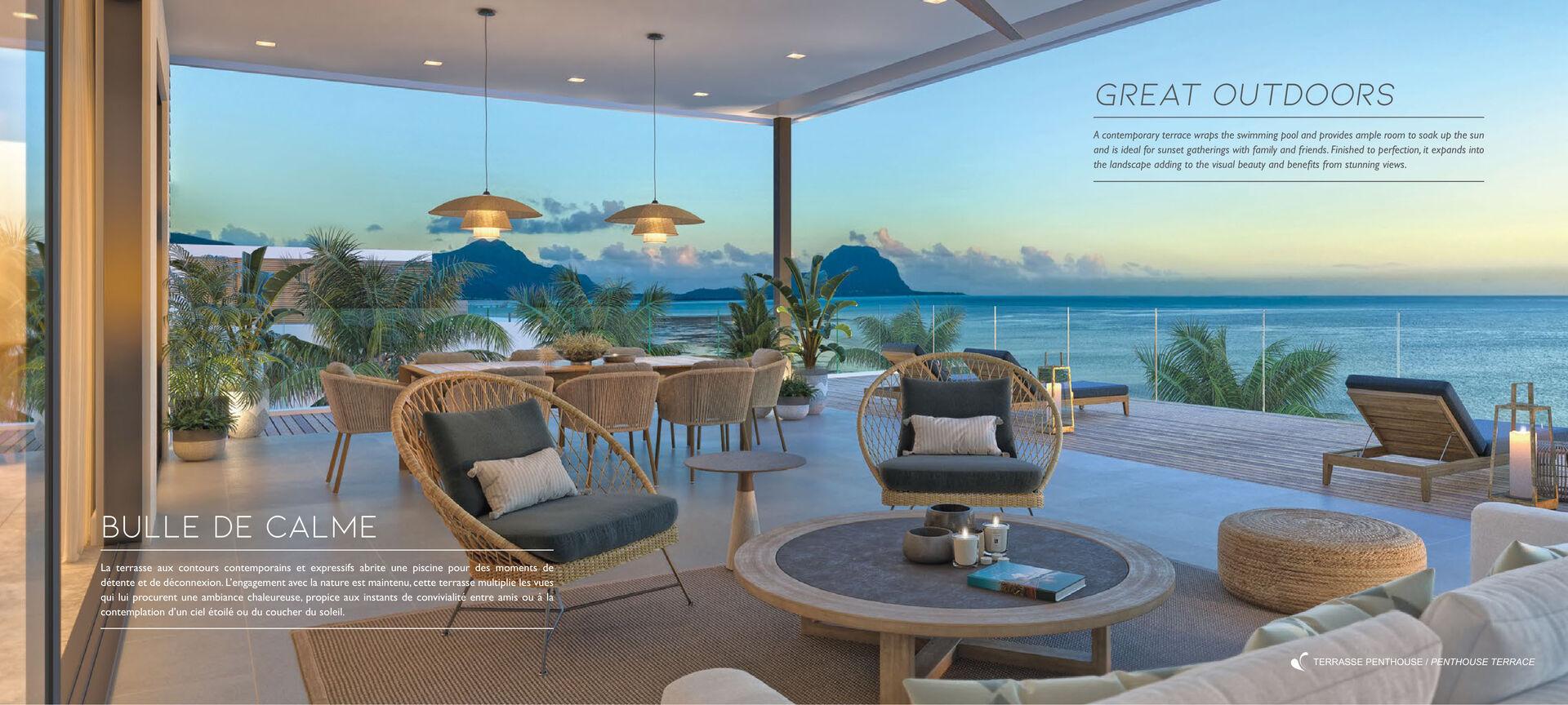 Appartements et Penthouses de luxe en bord de mer à vendre à Rivière Noire, île Maurice