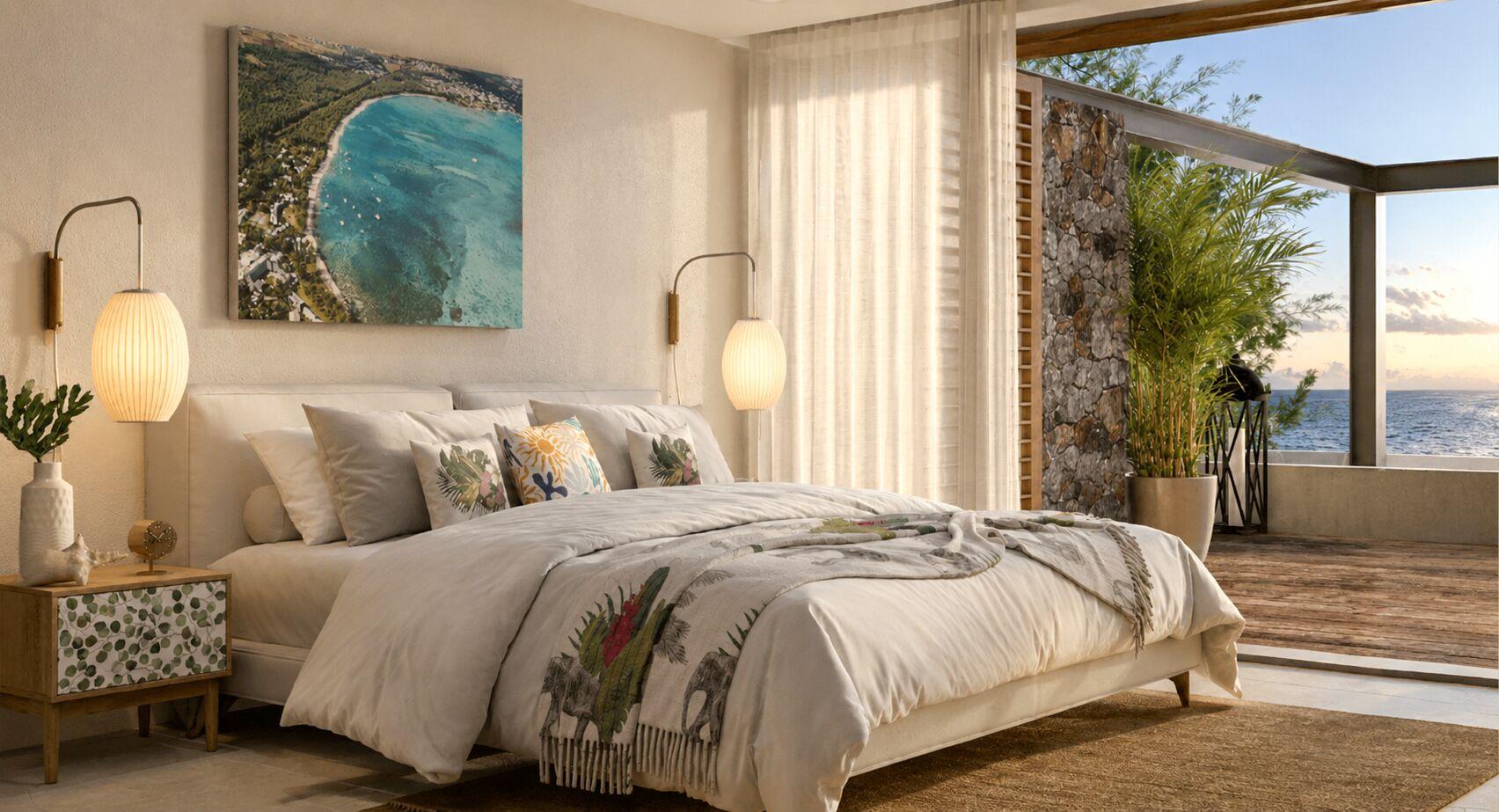 Penthouse de luxe en front de mer à vendre à Riambel, île Maurice