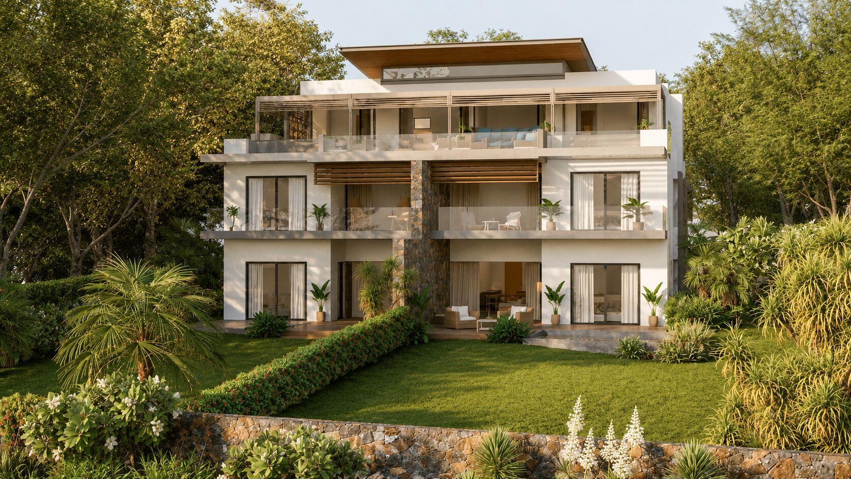 Penthouse de luxe en front de mer à vendre à Riambel, île Maurice