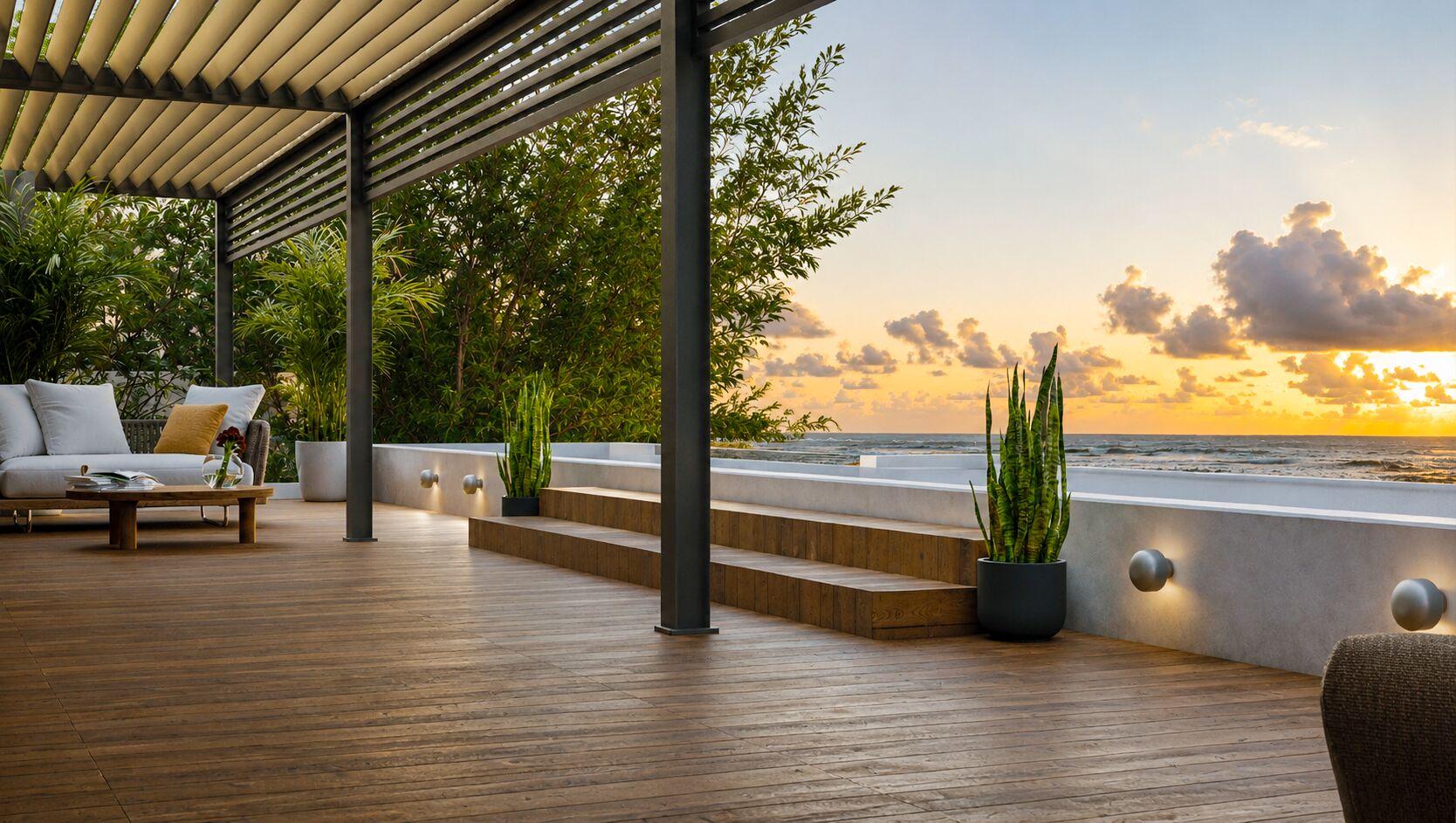 Penthouse de luxe en front de mer à vendre à Riambel, île Maurice