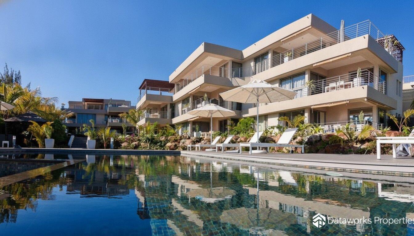 Appartement de luxe 4 chambres en bord de mer à vendre dans la résidence en front de mer, Pointe aux Biches