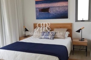 Beautiful apartment with feet in the water