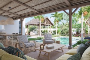 Villa à vendre à Grand Baie, 246m² habitables, terrain 645m², 3 chambres, piscine privée, proximité commerces, plage. – Grand Baie