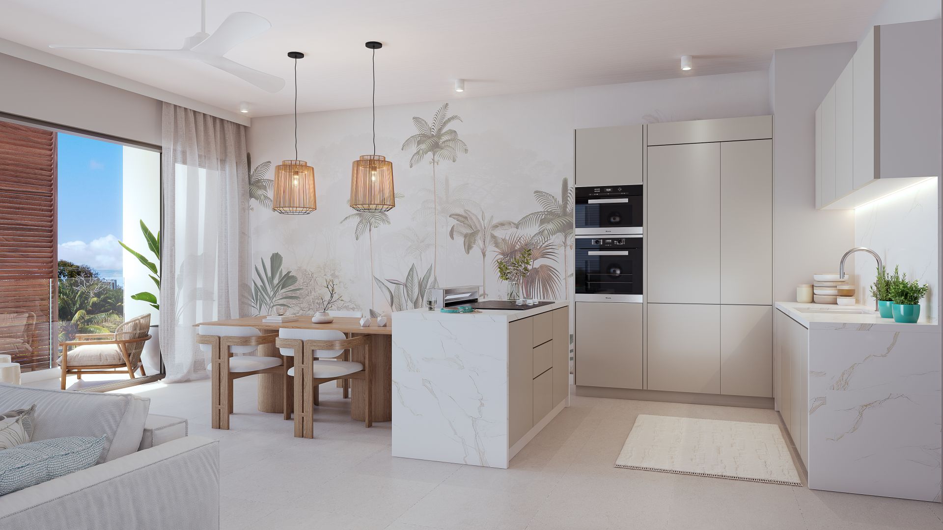 THE SOLAYA 2BEDROOMS  APARTMENTKITCHEN VIEW by wes