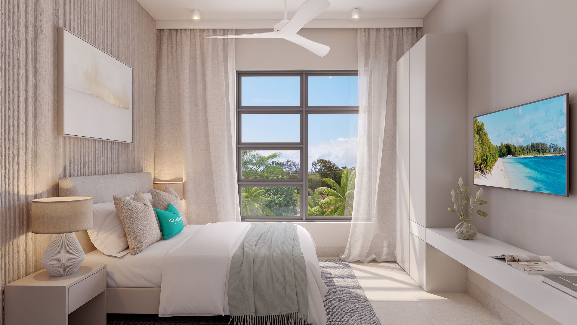 THE SOLAYA 2BEDROOMS  APARTMENTMASTER BEDROOM VIEW