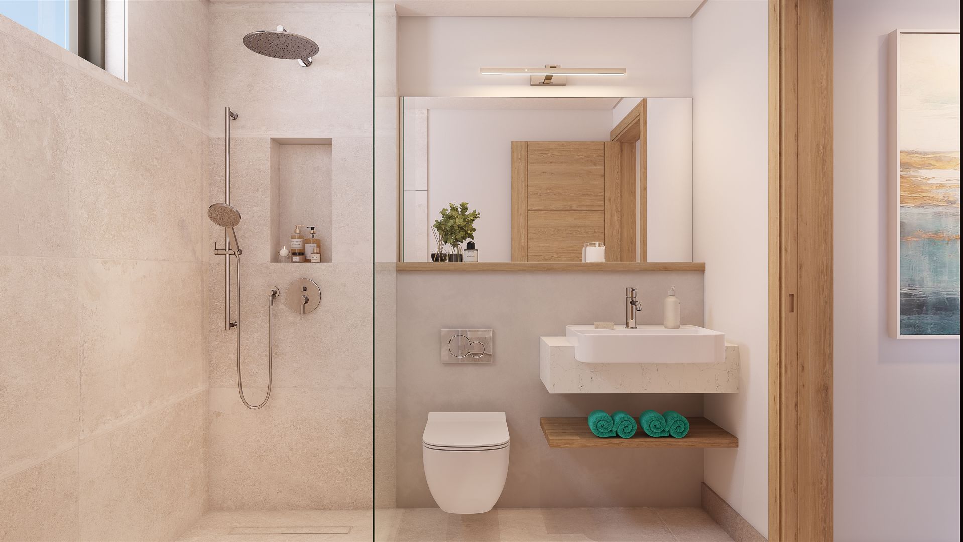 THE SOLAYA 2BEDROOMS  APARTMENTENSUITE BATHROOM VI