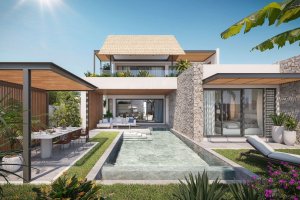 Projet SHOBA Flic en Flac Villa Facade et pisci
