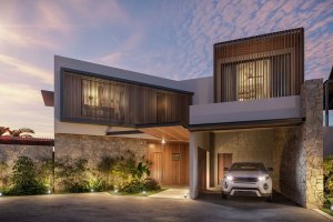 Projet SHOBA Flic en Flac Villa Entree facade d