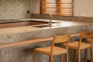Projet SHOBA Flic en Flac Detail cuisine bar by