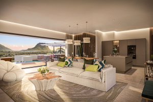 27 Degree West villa 4 CGI 12 Living dining view