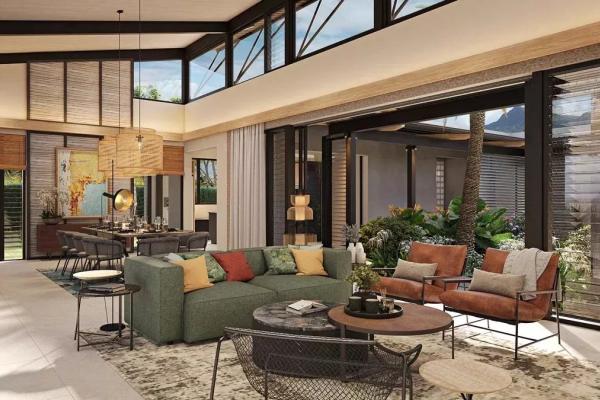 Villa de plain-pied 3 suites à Rivière Noire vue mer et golf - photo 4