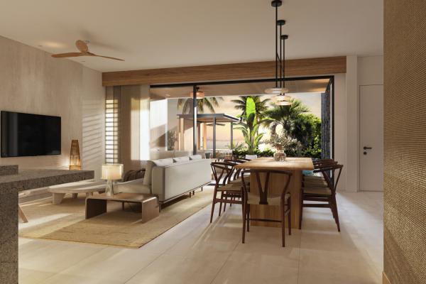 Projet SHOBA  Flic en Flac  Villa  Salle a manger 