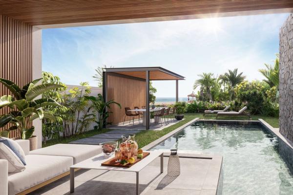 Projet SHOBA  Flic en Flac  Villa  Vue plage et pi