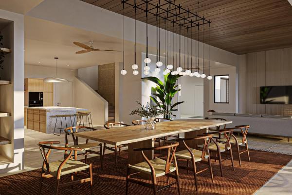 Projet SHOBA  Flic en Flac  Villa  Piece de vie ou