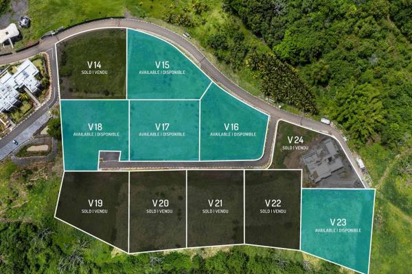 Terrain constructible avec vue mer à Baie du Cap - photo 1