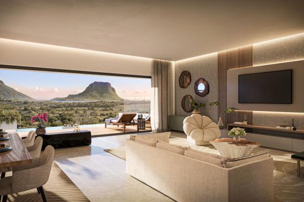 27 Degree West villa 1  CGI 3  Dining Living with 