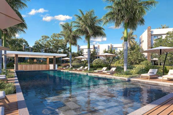 Piscine et terrasses (illustration)