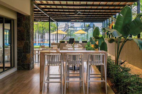 Terrasse couverte du clubhouse
